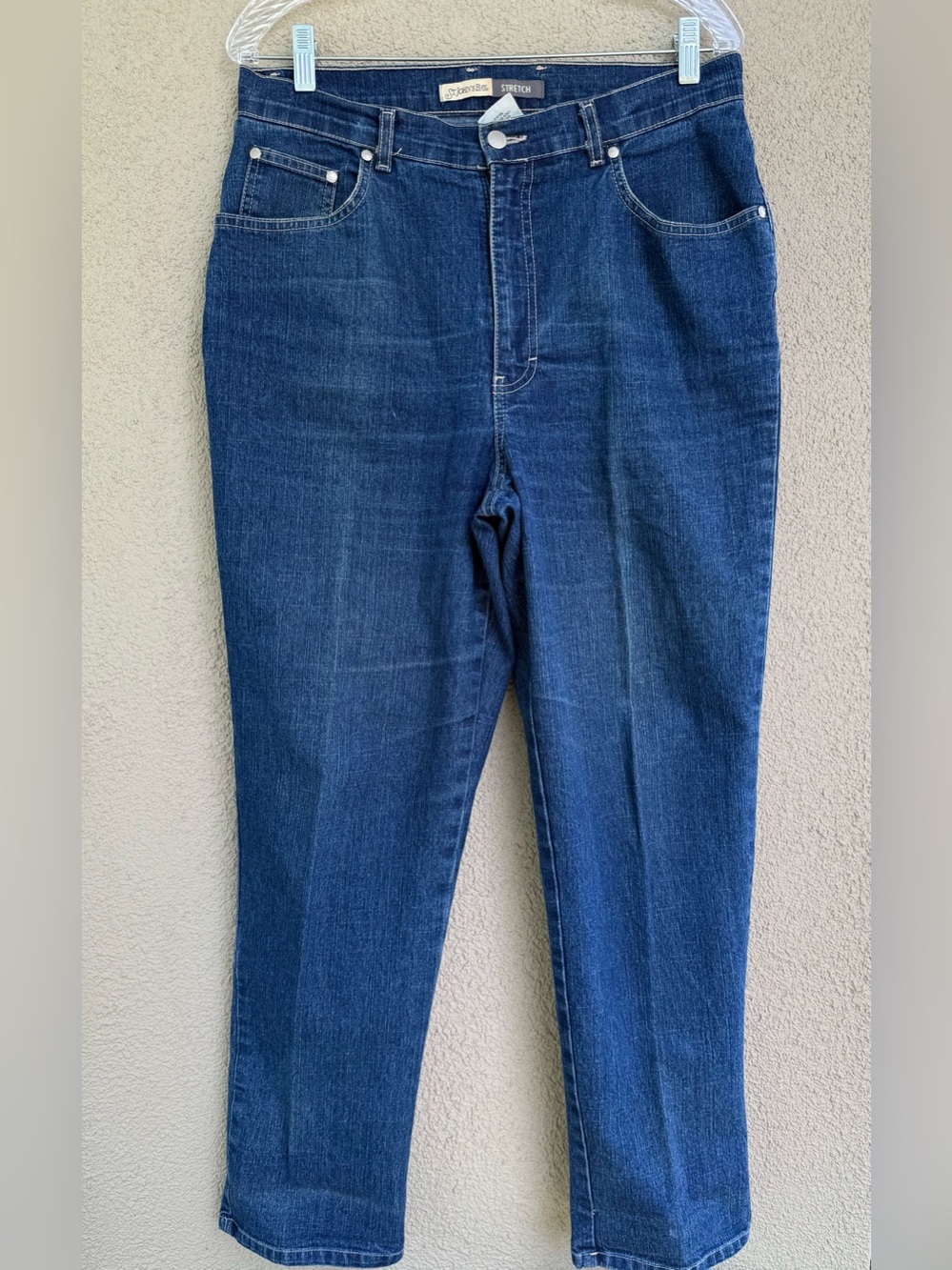 St. John's Bay Women's High-Waisted, 14 short Stretch Denim Jeans.